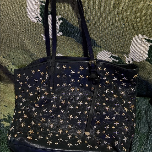 Jimmy Choo Handbags - Jimmy Choo Black Sasha Star-Studded Tote